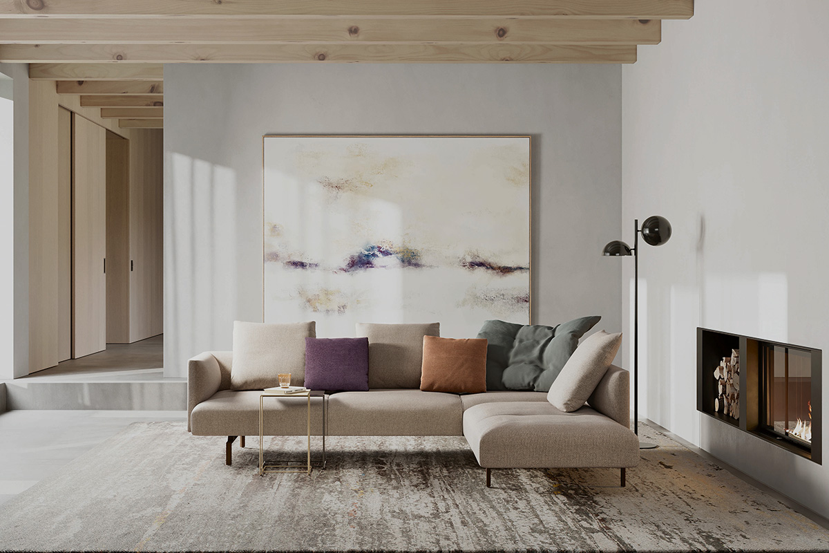 Das Sofa Muud von Walter Knoll als stilvoller Ort der Entspannung